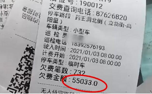 报废车停路边被催缴5.5万停车费,工作人员解释,网友都说没毛病!