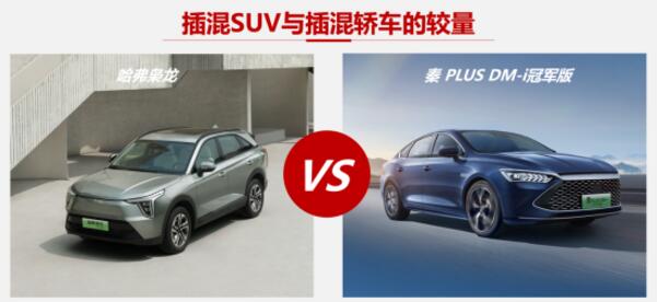 插混SUV与轿车的较量，哈弗枭龙与秦PLUS冠军版如何选？