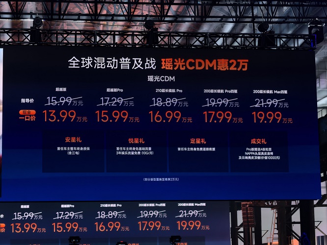 一口价政策，瑶光C-DM能否凭借卓越性价比胜过领克08 EM-P？