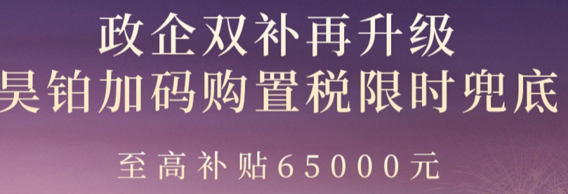 购昊铂享“三担责”保障，叠加补贴至高65000元